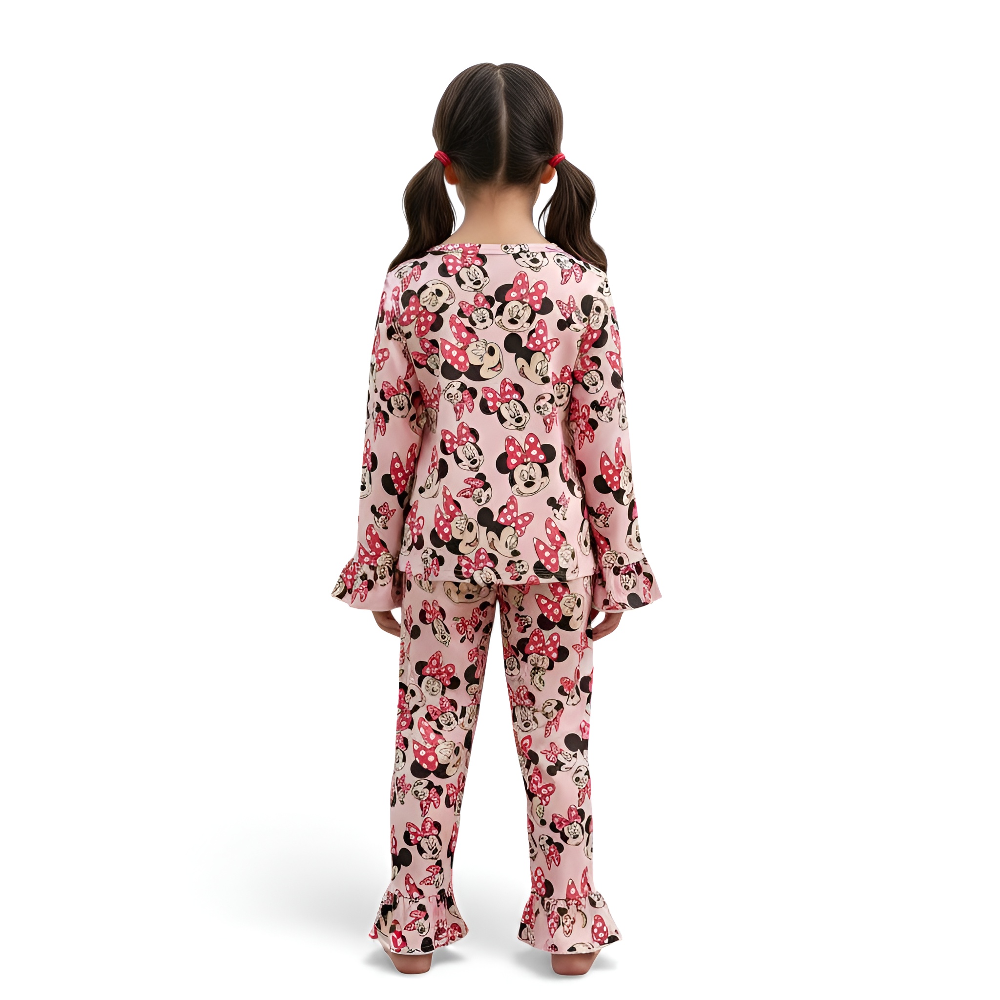 Character Bow Print Kids Pajama Set