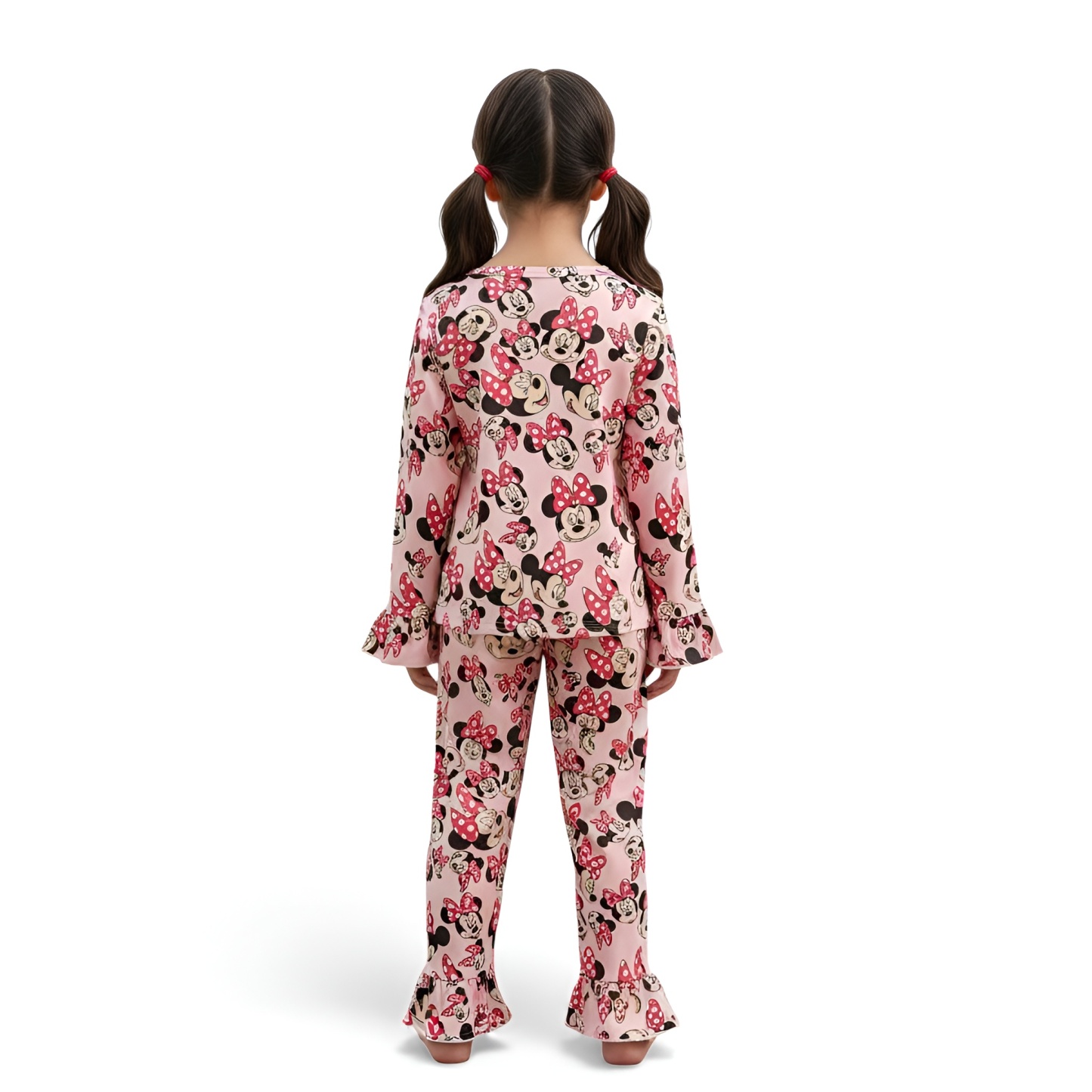 Character Bow Print Kids Pajama Set