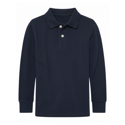 Boys Long Sleeve Pique Polo