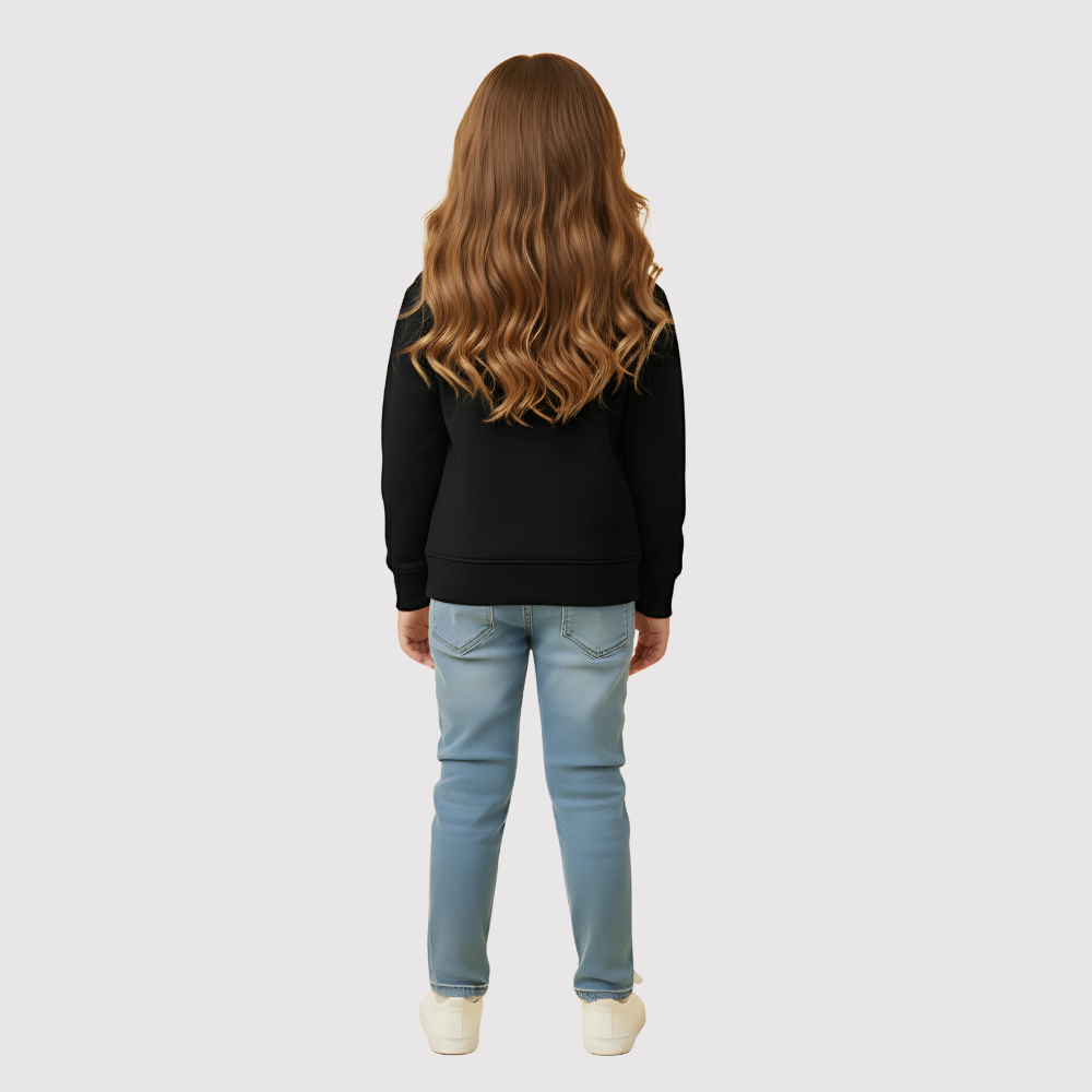 Girls And Toddlers Fleece Zip Up Hoodie Sweatshirt