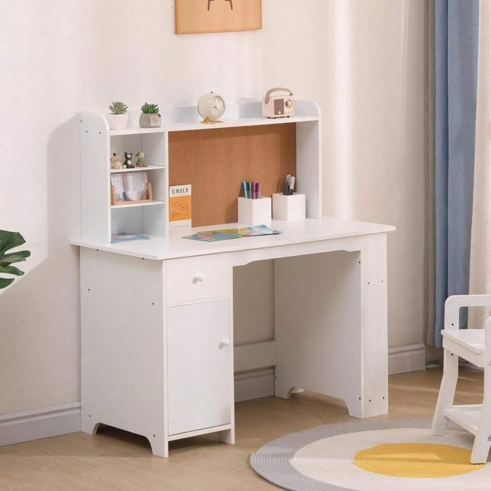 Kids Study Desk And Chair Set Wood Children Study Table Student