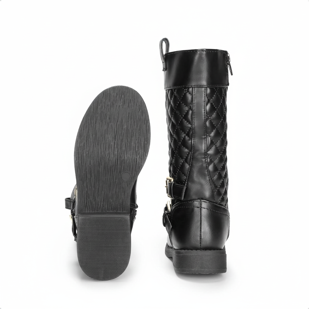 Girls Quilted Riding Boots For Toddlers