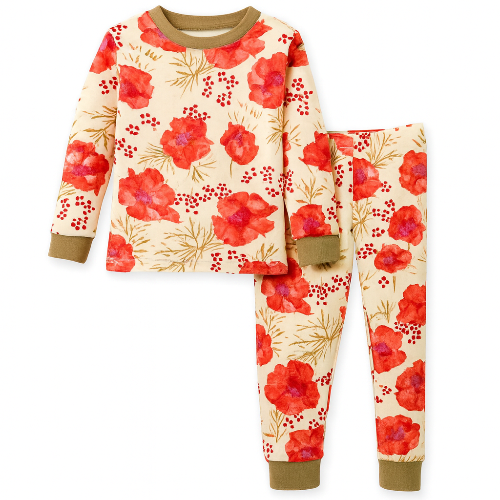Girls Organic Cotton Pajama Set