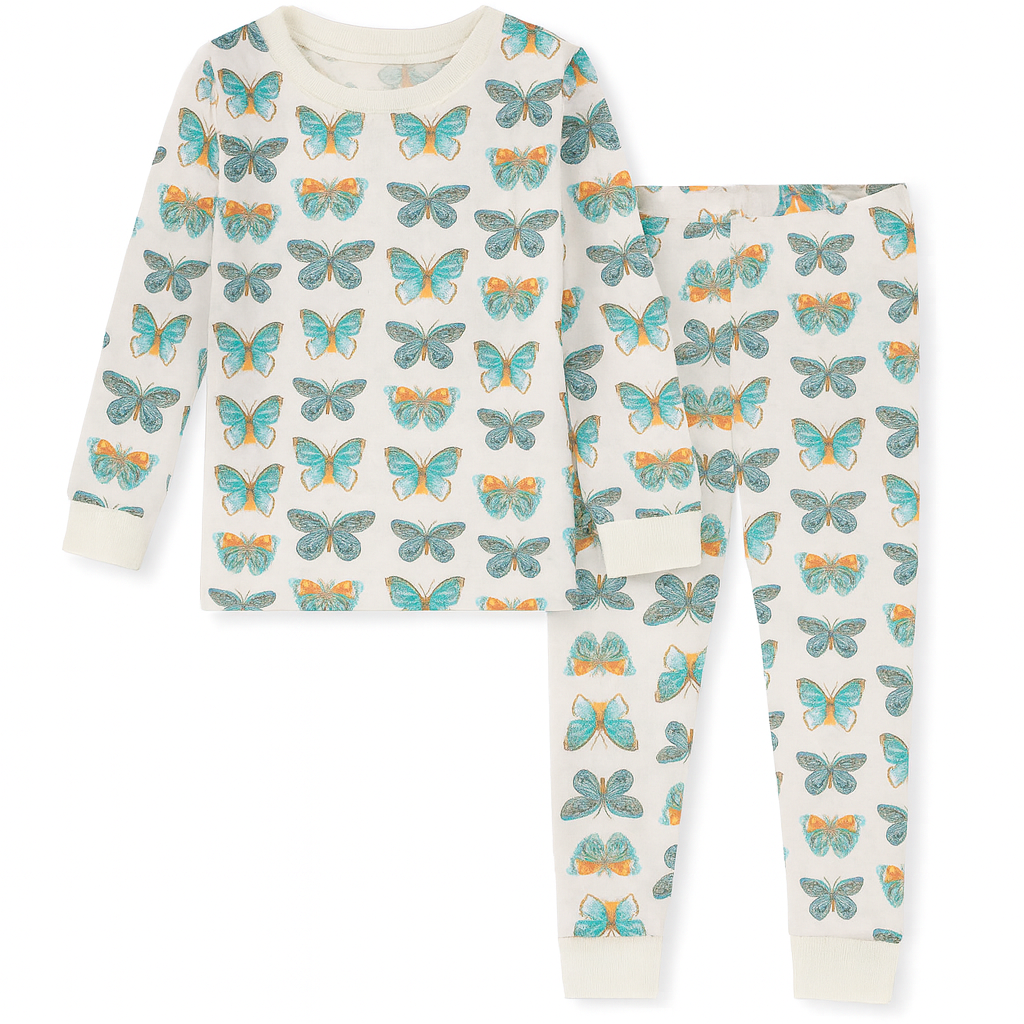 Girls Organic Cotton Pajama Set