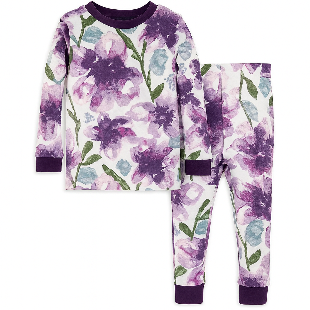 Girls Organic Cotton Pajama Set