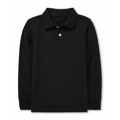 Boys Long Sleeve Pique Polo