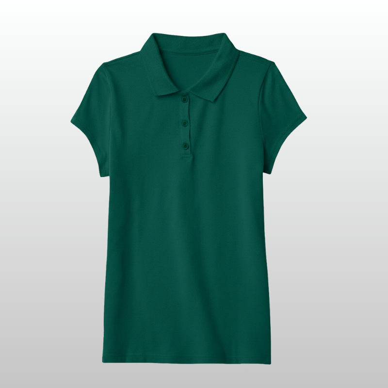 Girls Uniform Pique Polo Tshirt
