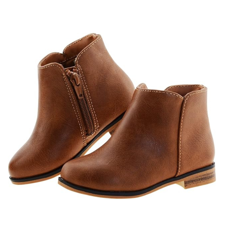 Suede Zipper Boots For Toddlers