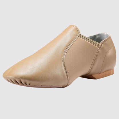 Kids Leather Slip On Jazz Dance Shoes