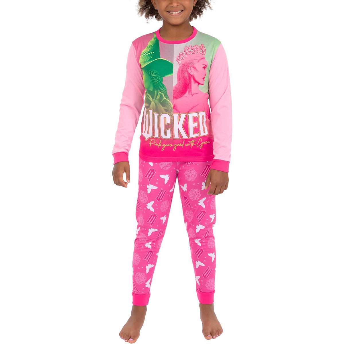 Long Sleeve Graphic Pajama Set With Top And Printed Leggings-Cozy Stroller