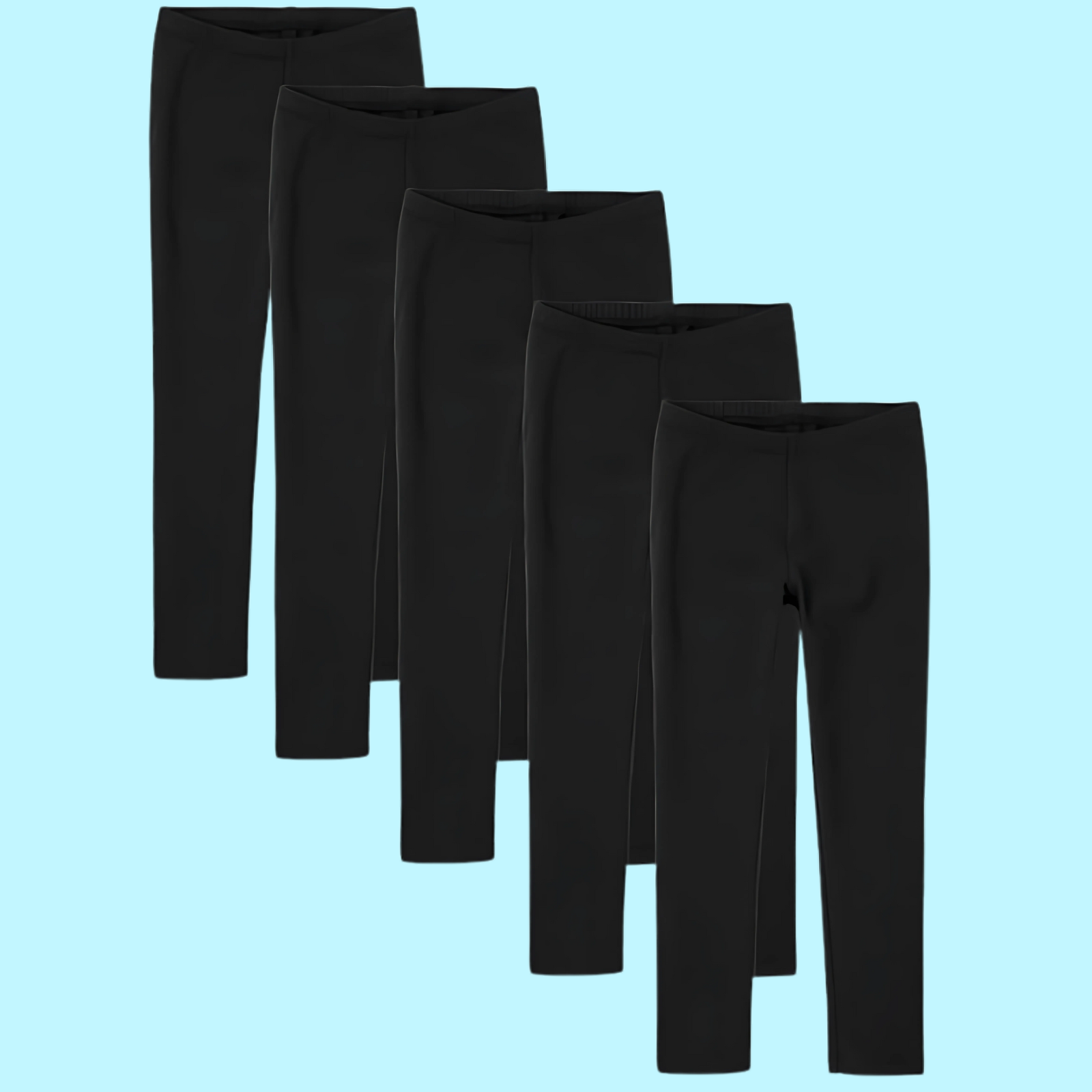 Girls Leggings Pack of 5
