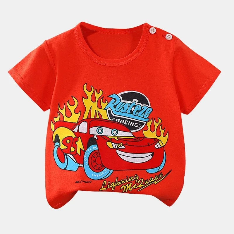 Summer Cartoon Short Sleeve T Shirts-Cozy Stroller