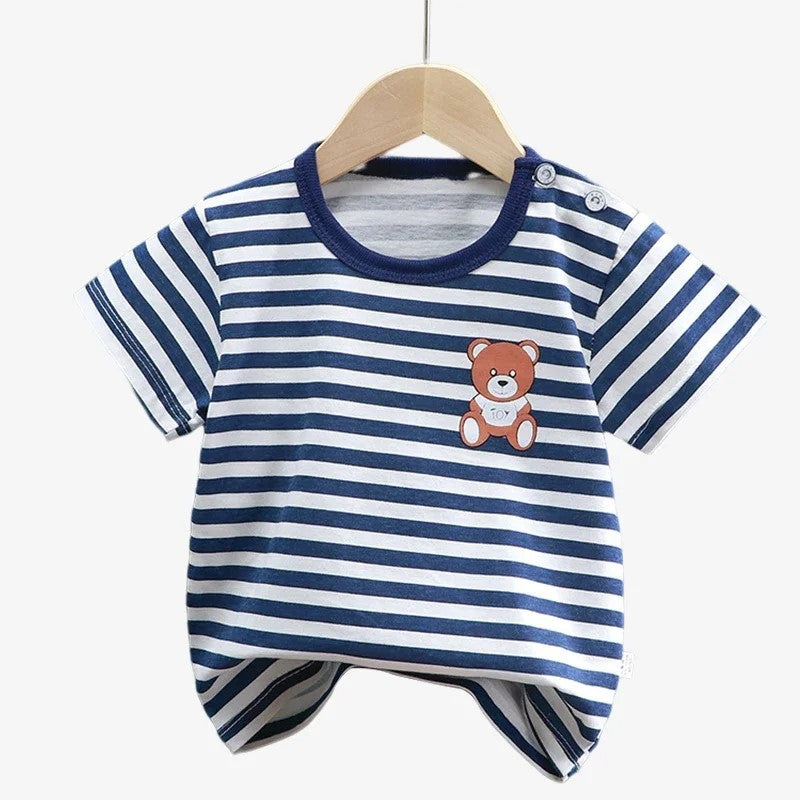 Summer Cartoon Short Sleeve T Shirts-Cozy Stroller
