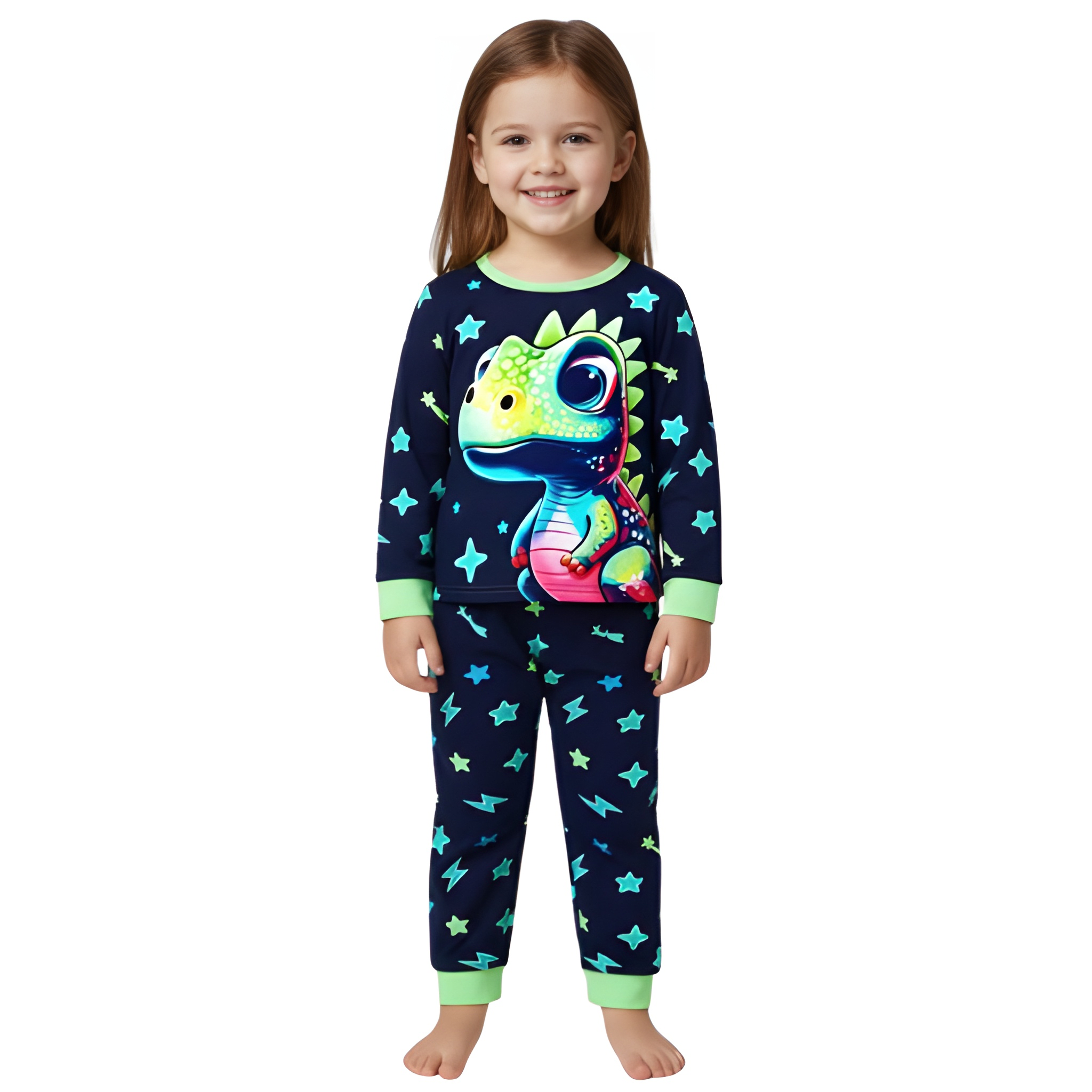 Dinosaur Character Kids Pajama Sleepwear Set