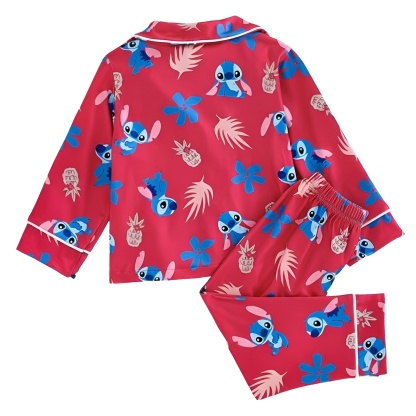 Alien Character Cartoon Print Pajama Set