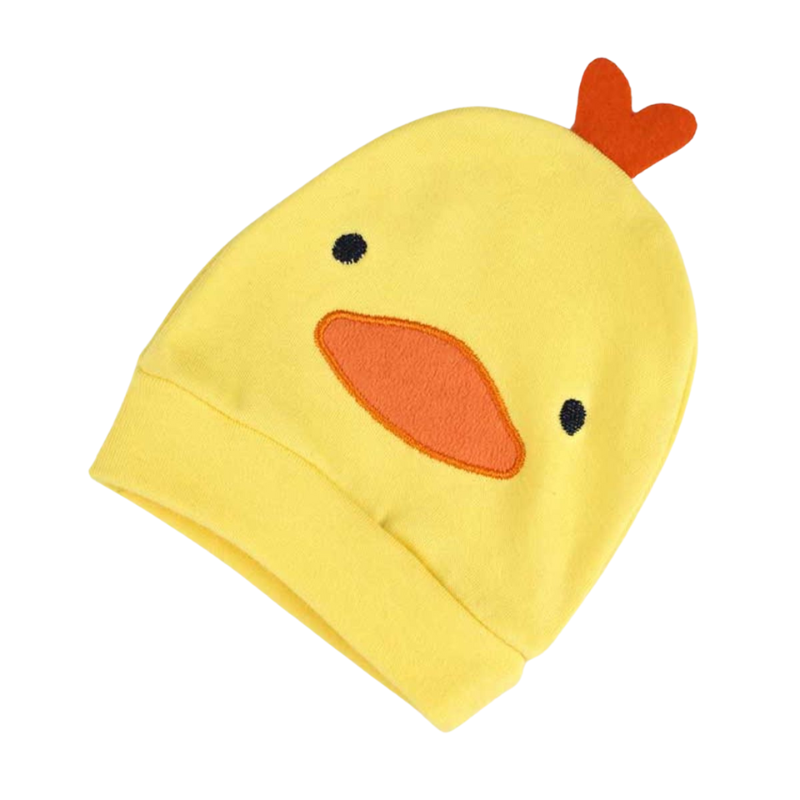 Printed Duck Pattern Romper With Beanie For Baby-Cozy Stroller