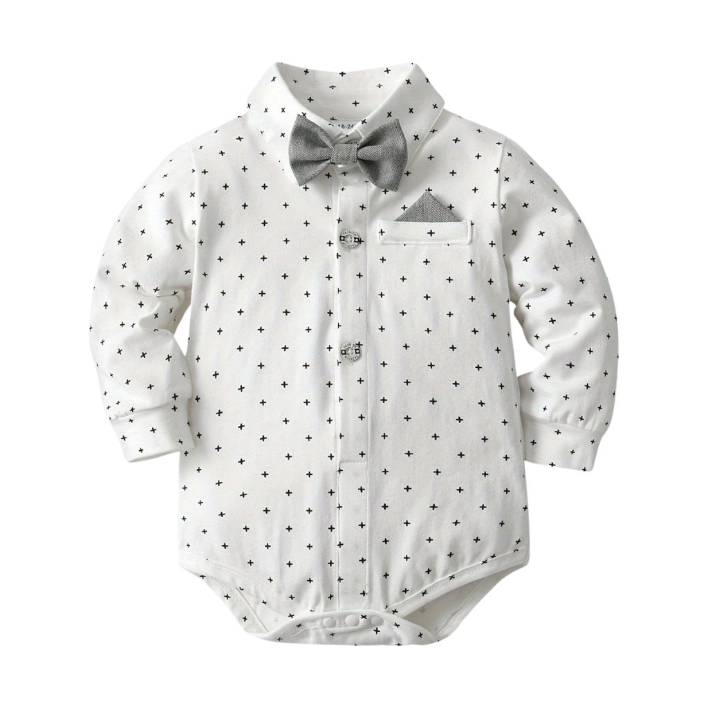 3 Piece Formal Suit With Bow Tie And Hat For Boys