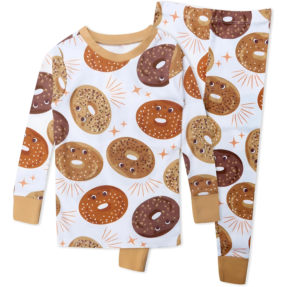 2 Piece Organic Cotton Pajamas for Baby Toddler And Kids Boys