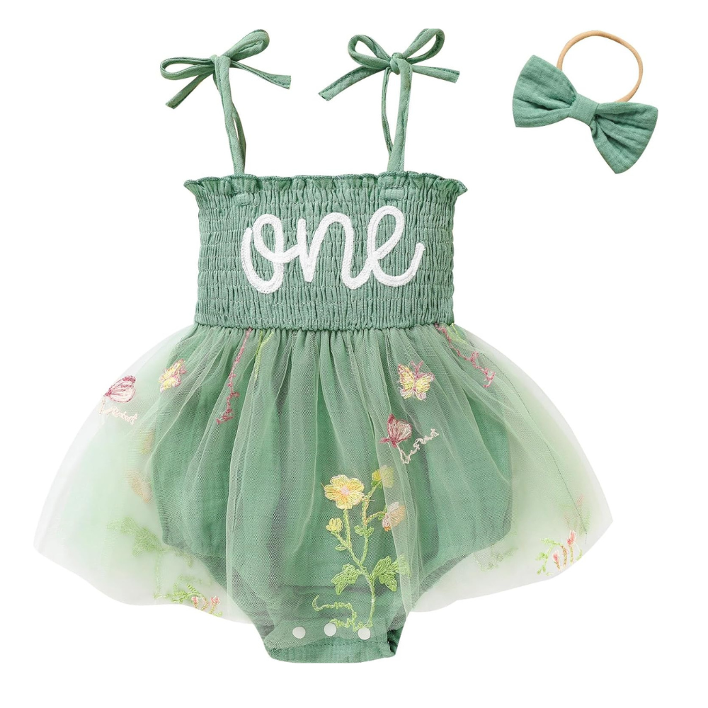 Tulle Romper Sleeveless Bodysuit