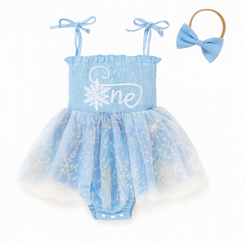 Tulle Romper Sleeveless Bodysuit For One Year Old