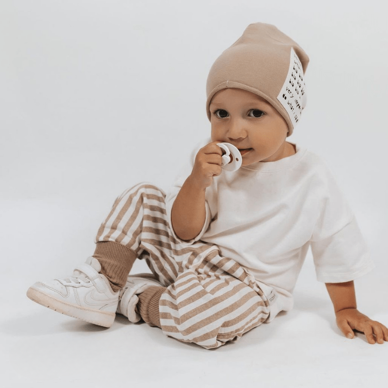Baby Striped Drawstring Casual Pants-Cozy Stroller