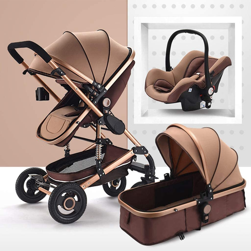 3-in-1 Comfy Baby Stroller & Travel System-Cozy Stroller