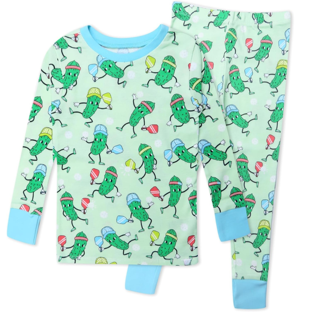 2 Piece Organic Cotton Pajamas for Baby Toddler And Kids Boys