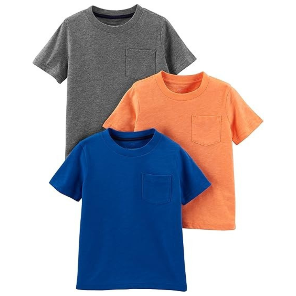 Baby Boy Pack of 3 Short Sleeve Tee Shirts