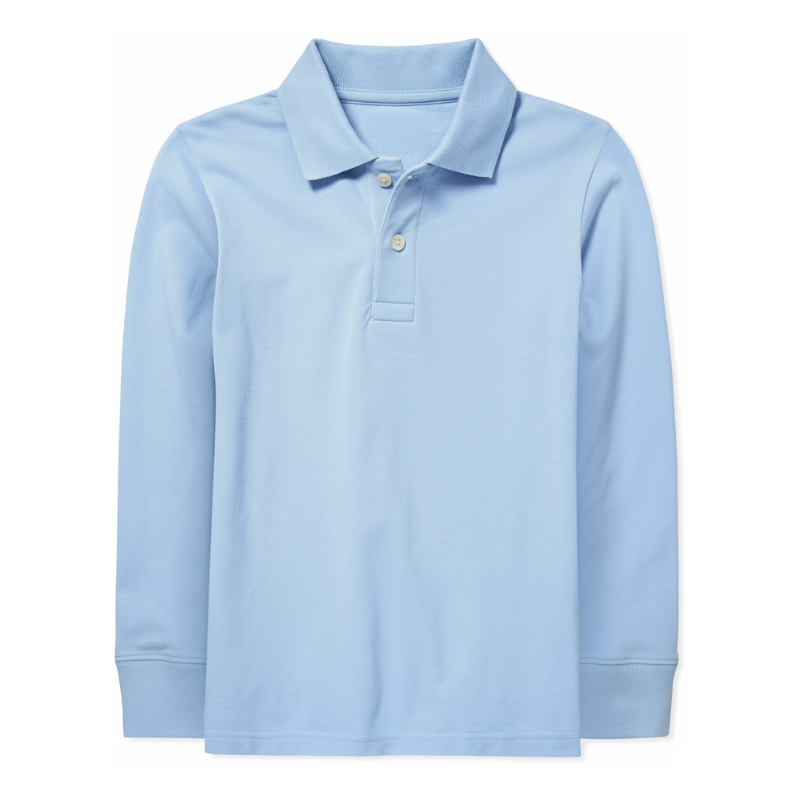 Boys Long Sleeve Pique Polo