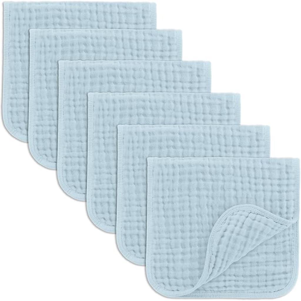 Baby Washcloths Square Towels With Soft Cotton Muslin Set-Cozy Stroller