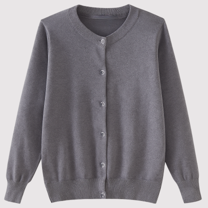 Girls Cotton Knit Cardigan Long Sleeve Sweater