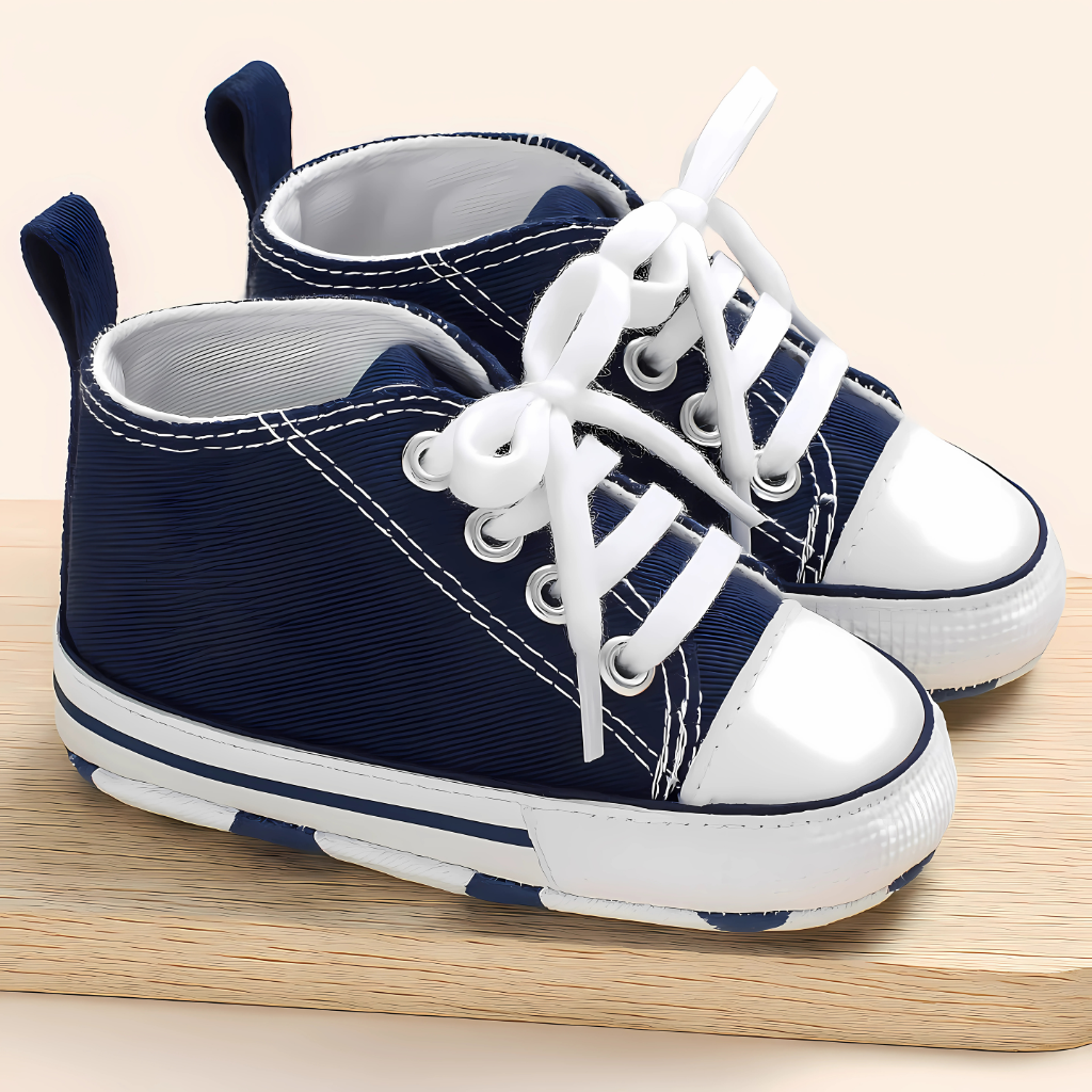 Unisex Baby Girls Boys Canvas High Top Shoes
