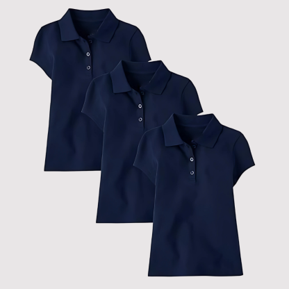 Pack Of 3 Short Sleeve Pique Shirt