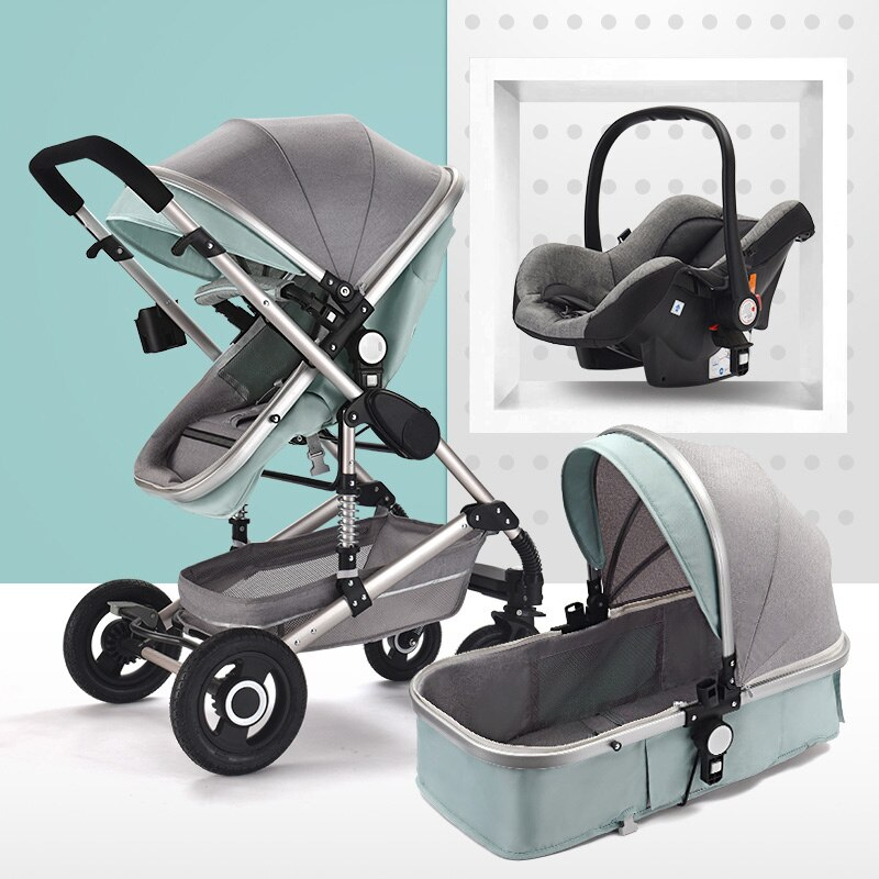 3-in-1 Comfy Baby Stroller & Travel System-Cozy Stroller