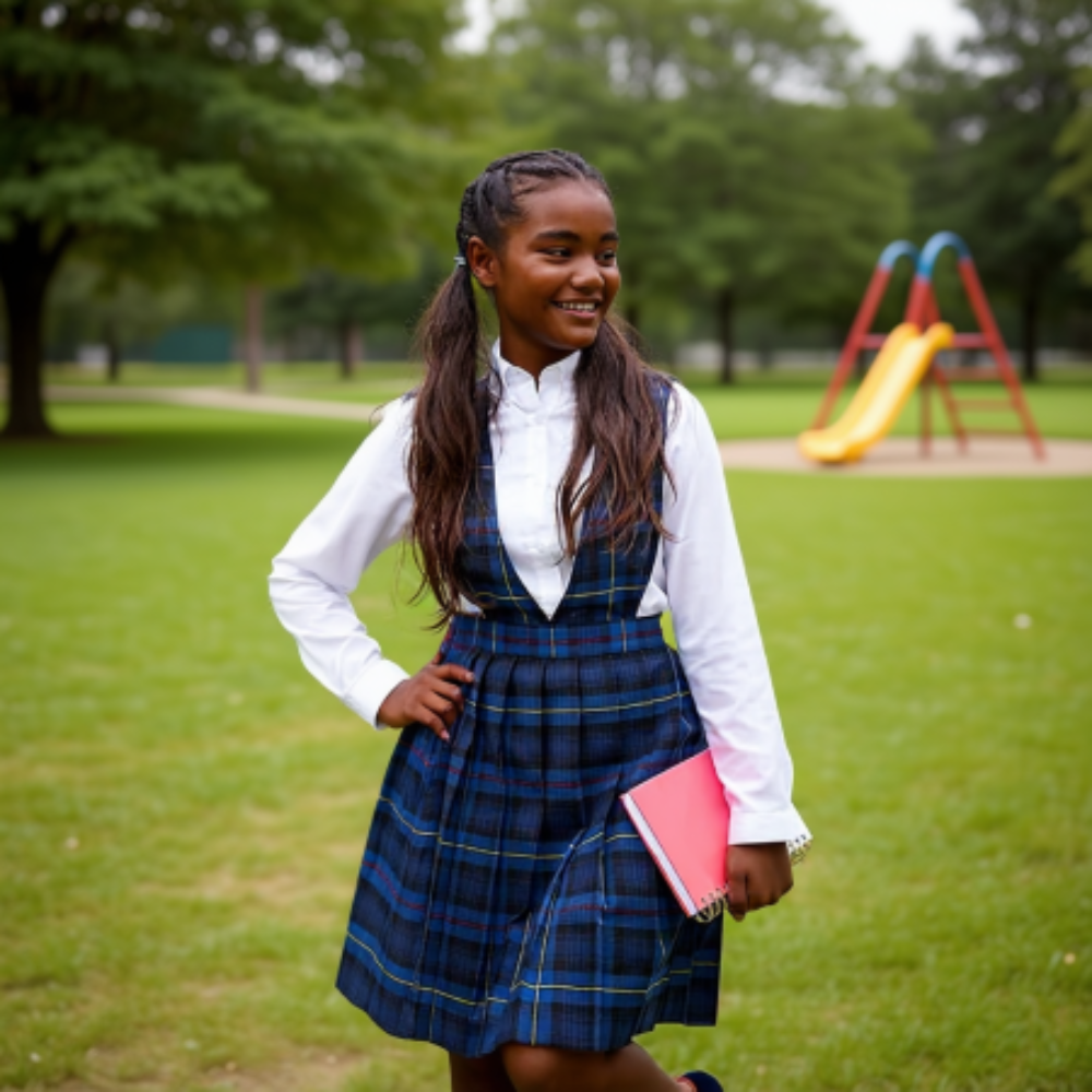 Girls Classic Uniform Jumper Dress