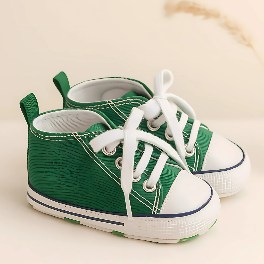 Unisex Baby Girls Boys Canvas High Top Shoes
