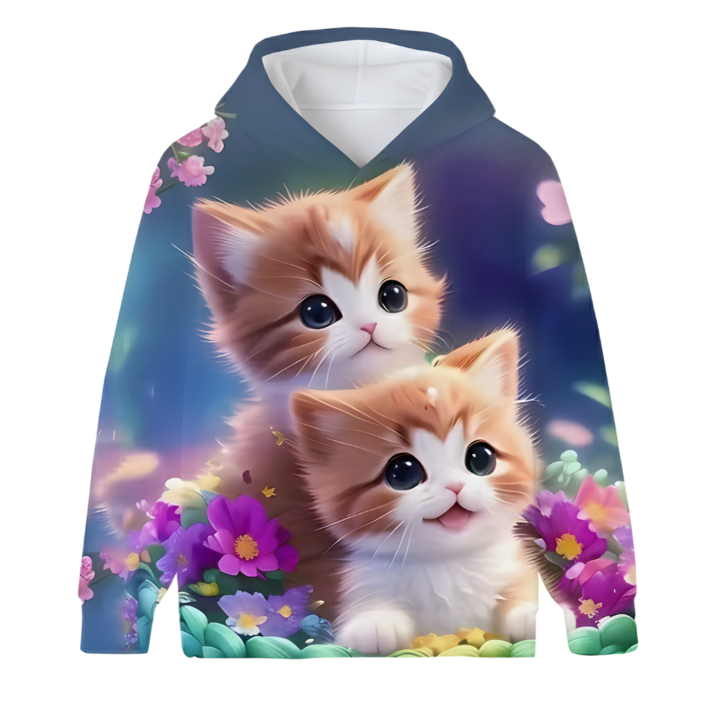 Cozy Kitten Tabby Cat Hoodies