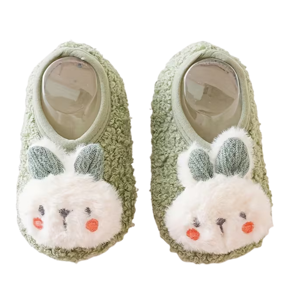 Non Slip Winter Warm Rabbit First Walkers Shoes For Kids