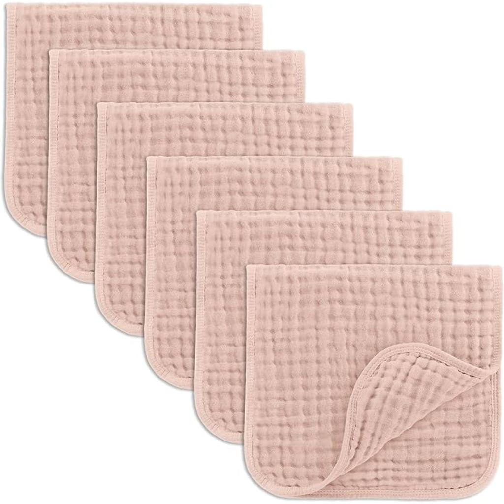 Baby Washcloths Square Towels With Soft Cotton Muslin Set-Cozy Stroller