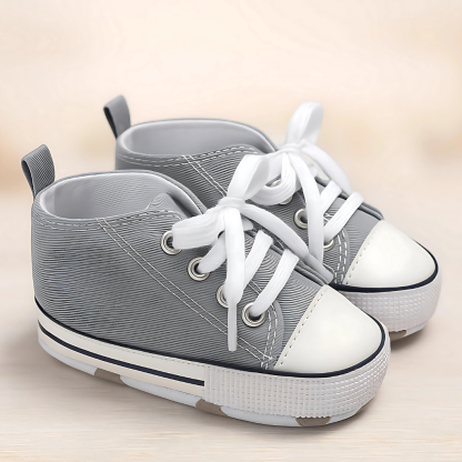 Unisex Baby Girls Boys Canvas High Top Shoes