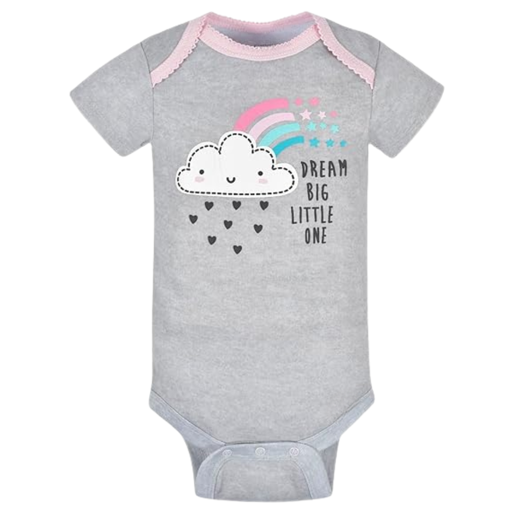 Pack of 8 Baby Girl Short Sleeve Onesies Bodysuits