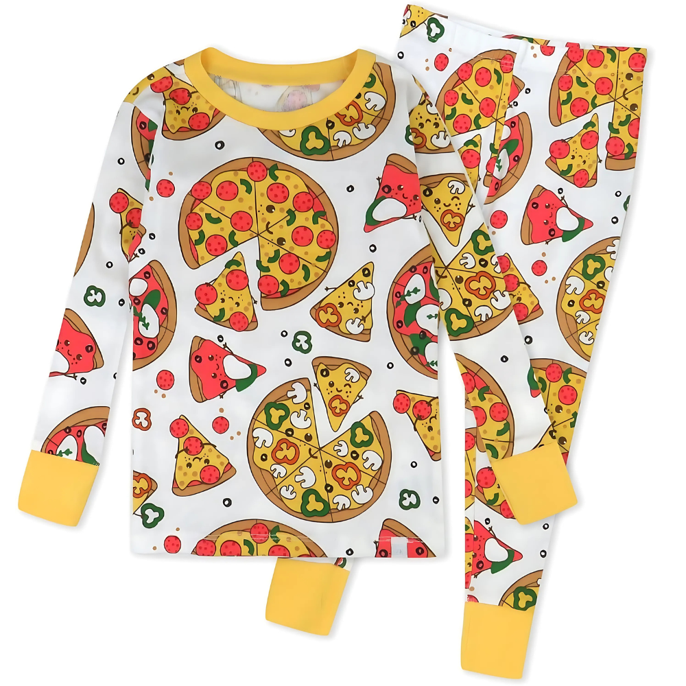 2 Piece Organic Cotton Pajamas for Baby Toddler And Kids Boys