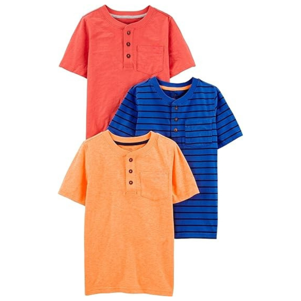 Baby Boy Pack of 3 Short Sleeve Tee Shirts