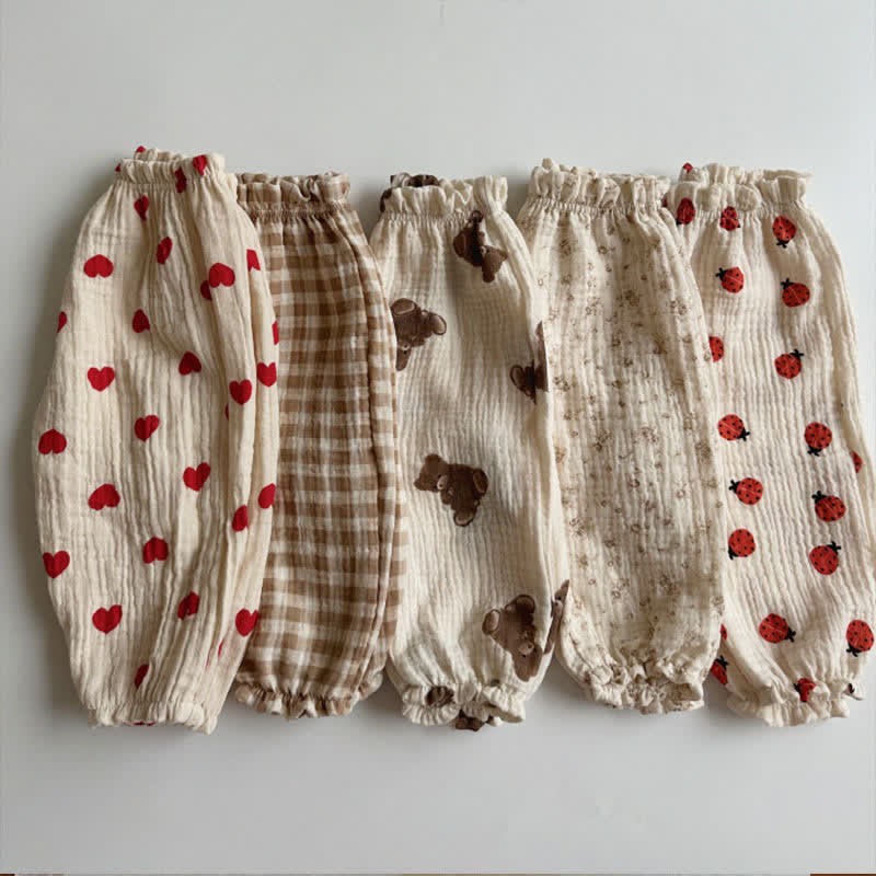 Baby Casual Printed Linen Pants-Cozy Stroller