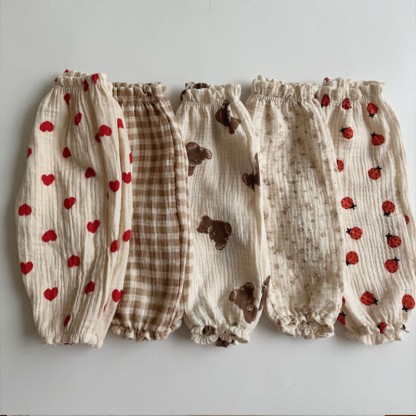 Baby Casual Printed Linen Pants-Cozy Stroller