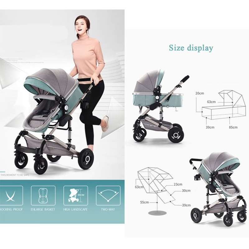 3-in-1 Comfy Baby Stroller & Travel System-Cozy Stroller