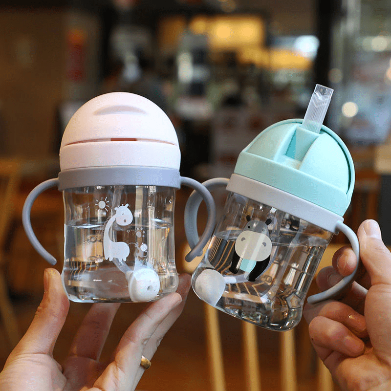 Learning Drinking Cup With Straw For Kids