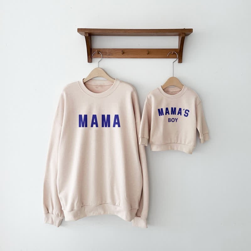Mama Printed Sweatshirt Set-Cozy Stroller