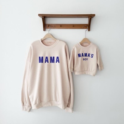 Mama Printed Sweatshirt Set-Cozy Stroller