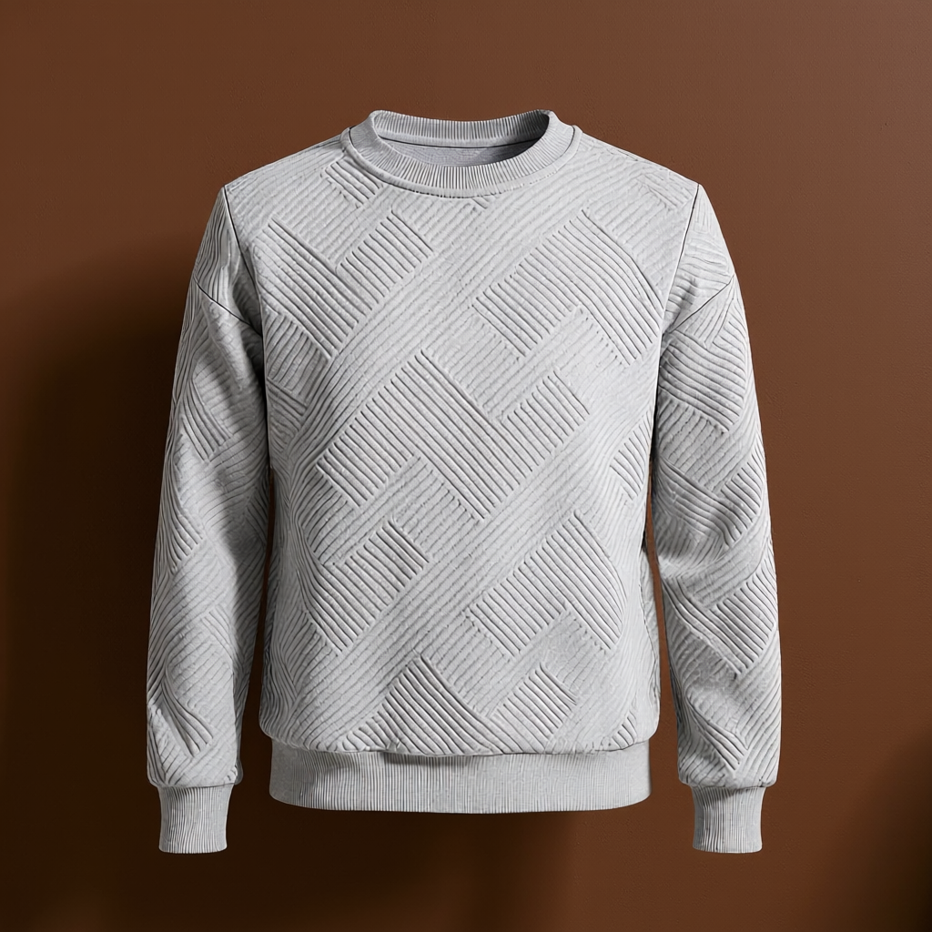 Boys Geometric Pattern Sweatshirts with Long Sleeves Pullover Style